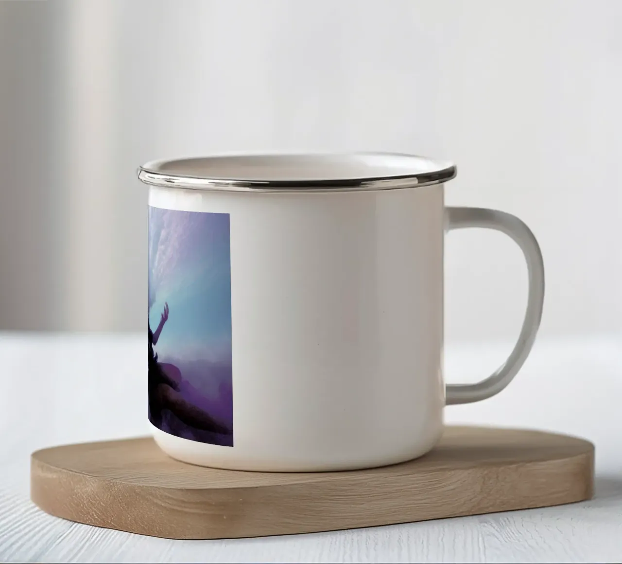 Untitled_10 taza de esmalte de James Cooper