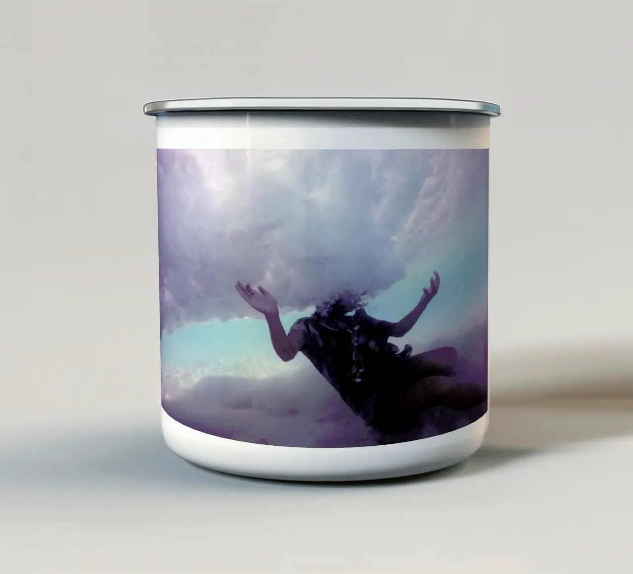 Untitled_10 taza de esmalte de James Cooper