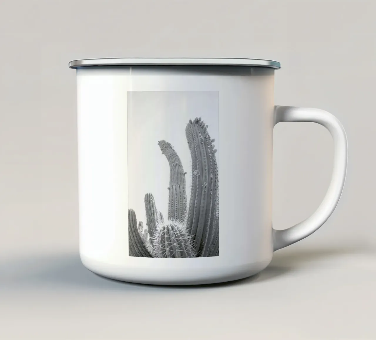 Cactus tazza in smalto da Shot By Clint