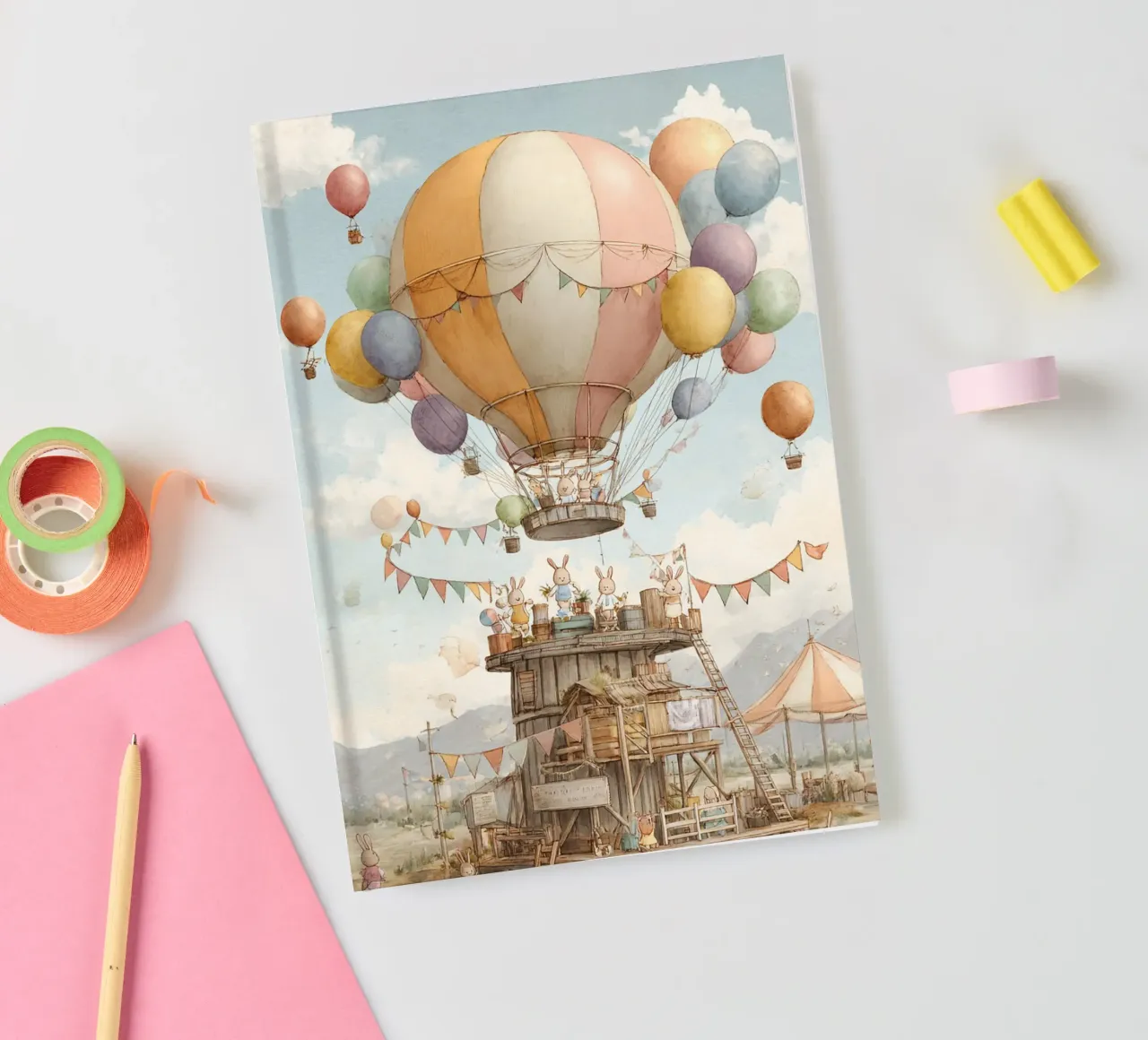 Balloon Village notebook by wonderfolk