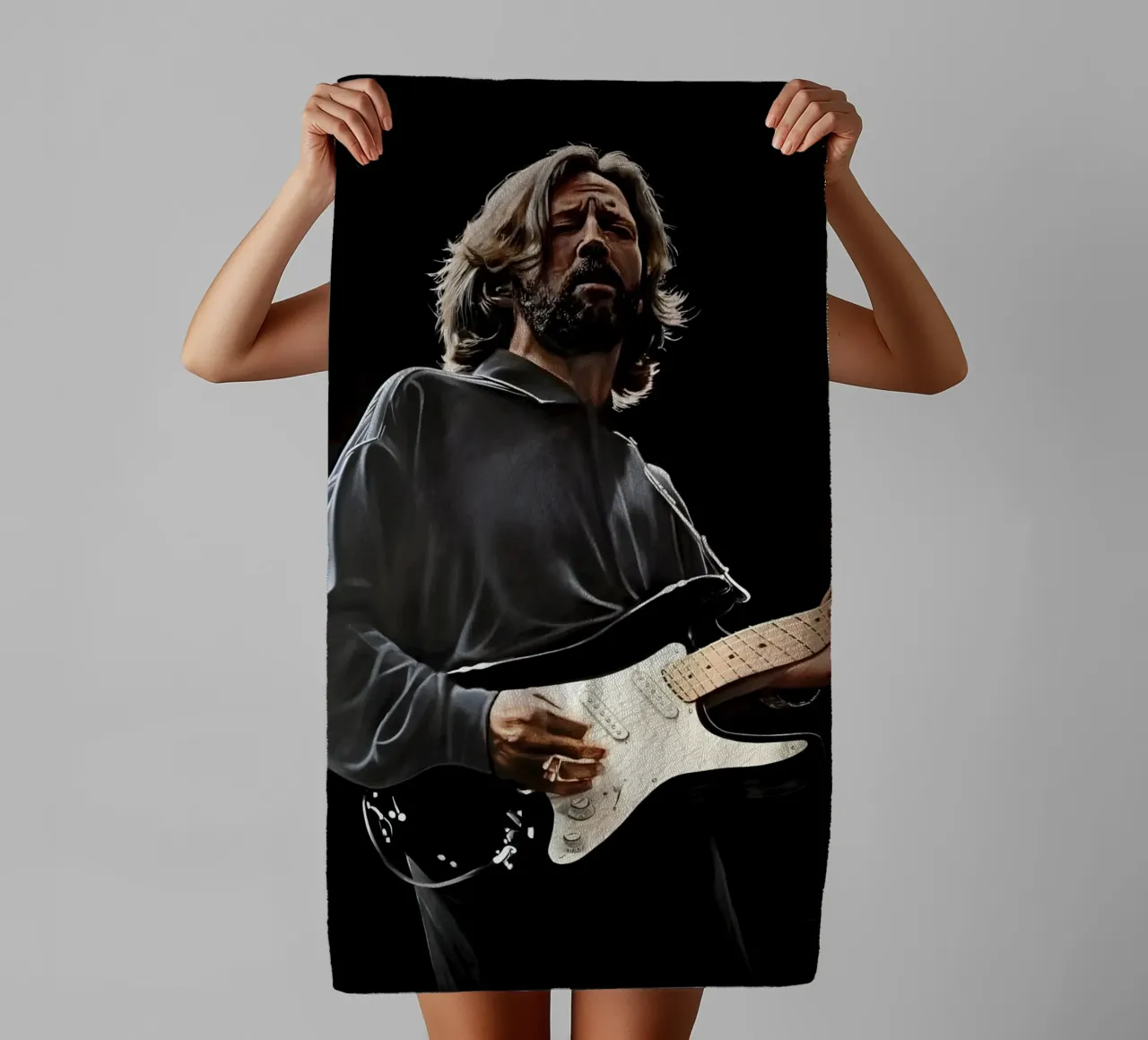 Eric Clapton asciugamano da bagno da Low poly art