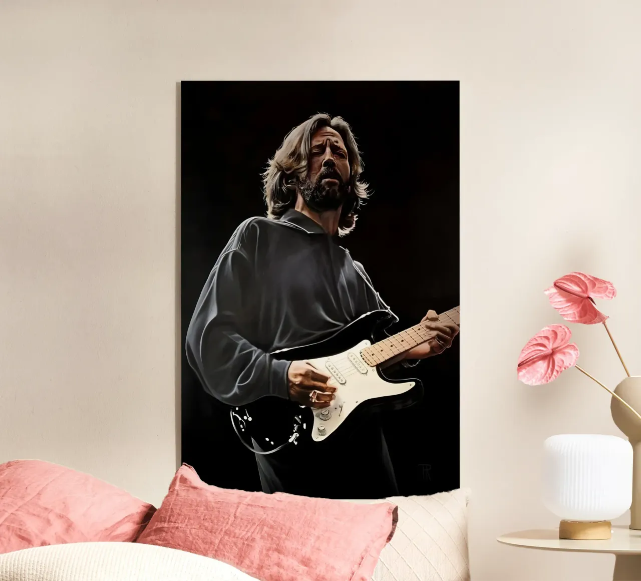 Eric Clapton plexiglass da Low poly art