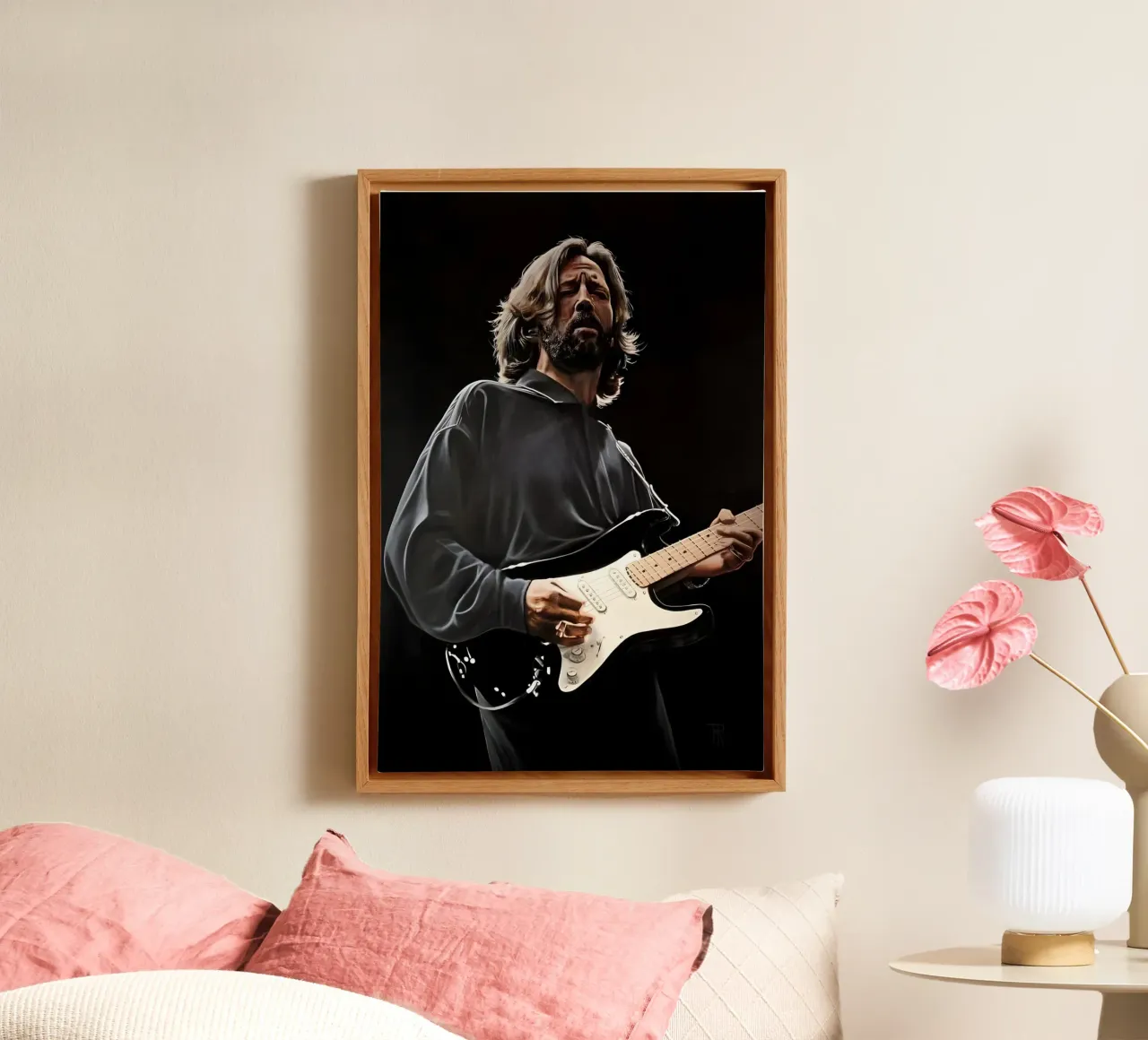 Eric Clapton canvas by Low poly art