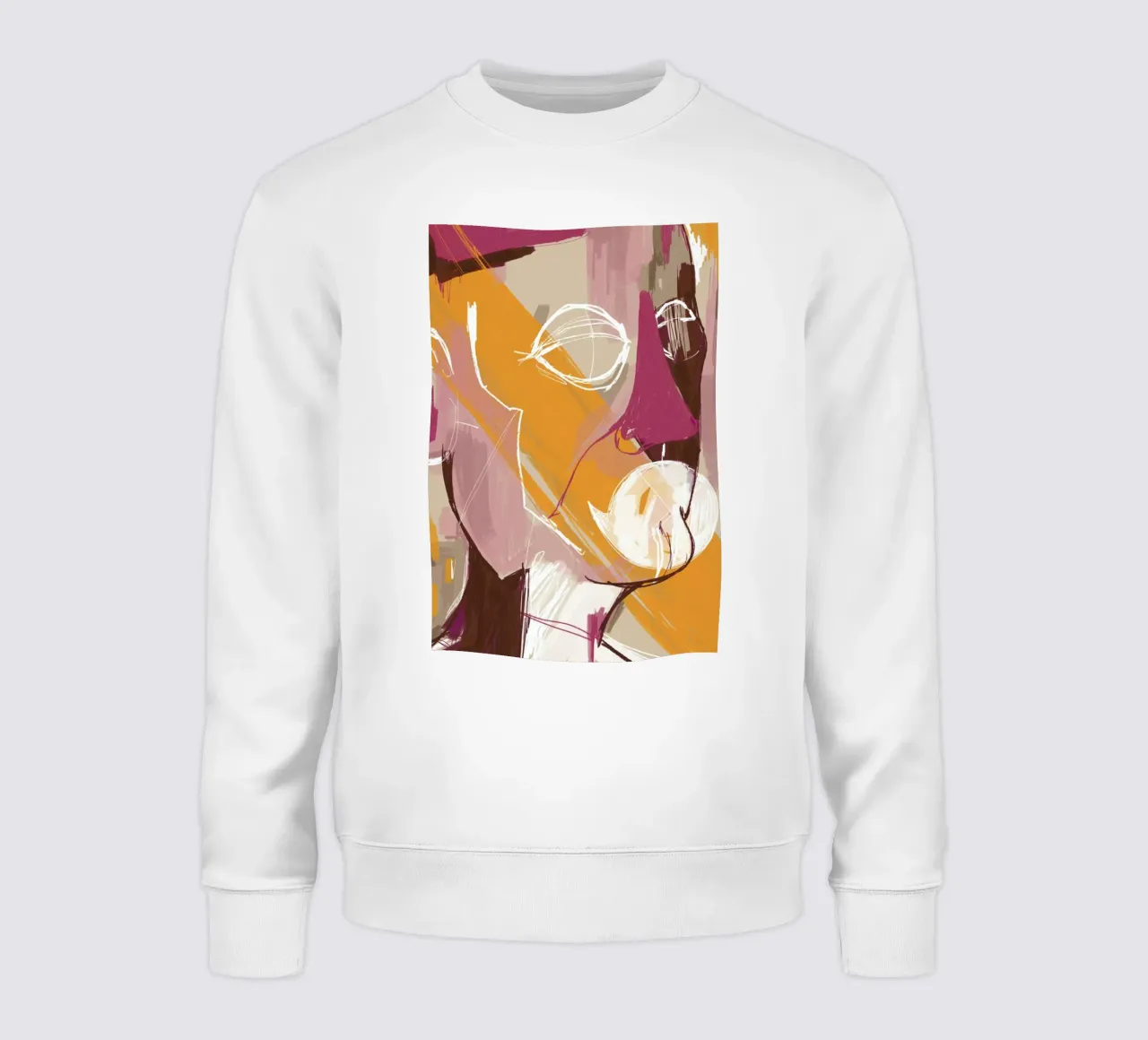 Abstract Portrait Conversation sweatshirt van Doozal