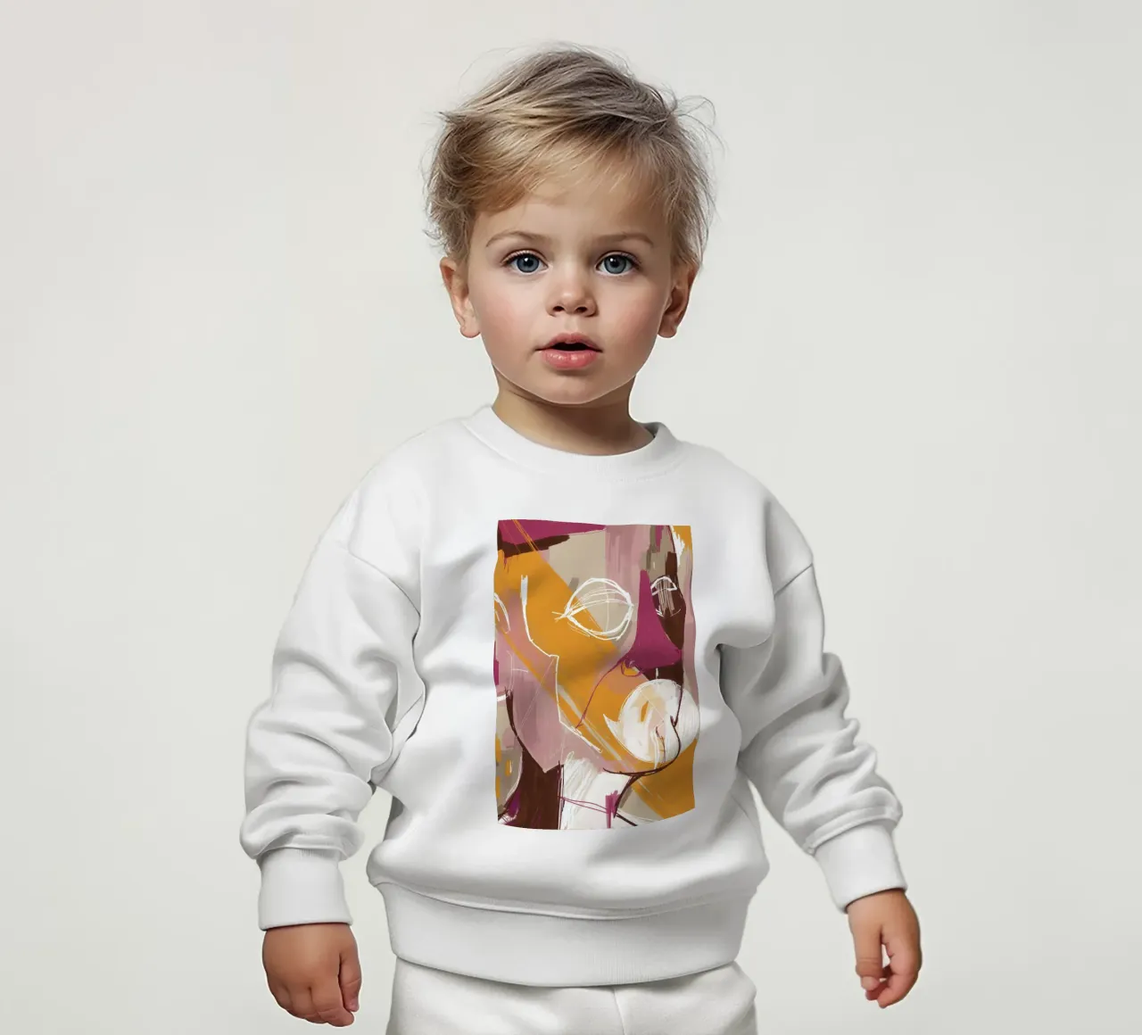 Abstract Portrait Conversation felpa neonato da Doozal