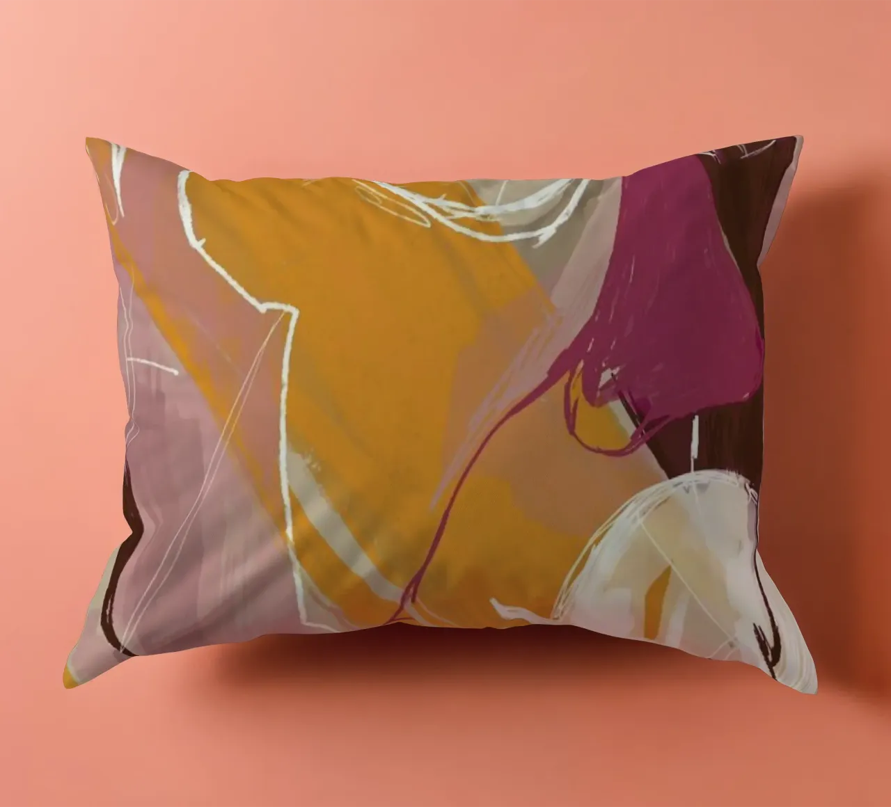 Abstract Portrait Conversation cuscino da Doozal