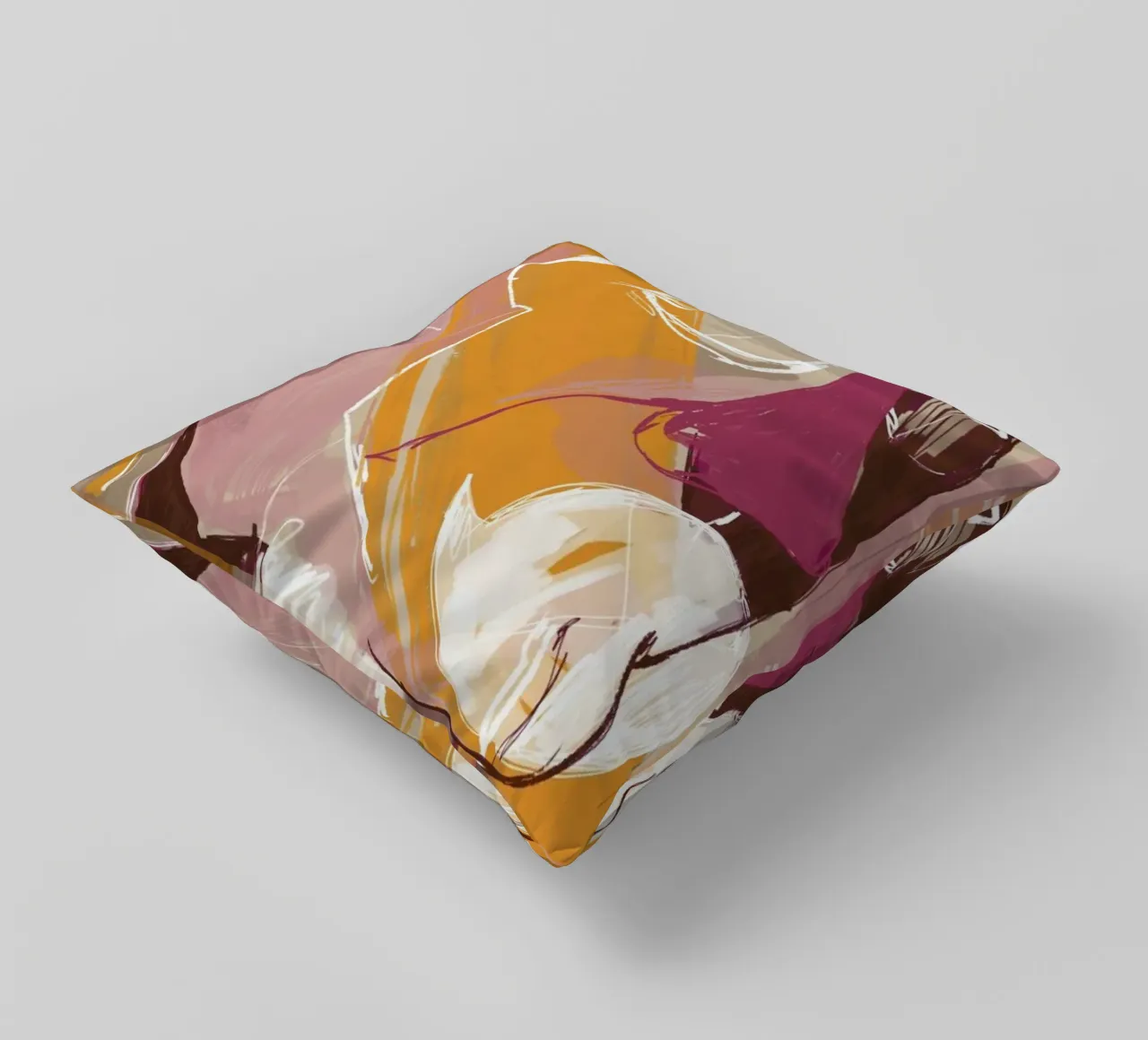 Abstract Portrait Conversation cuscino da Doozal