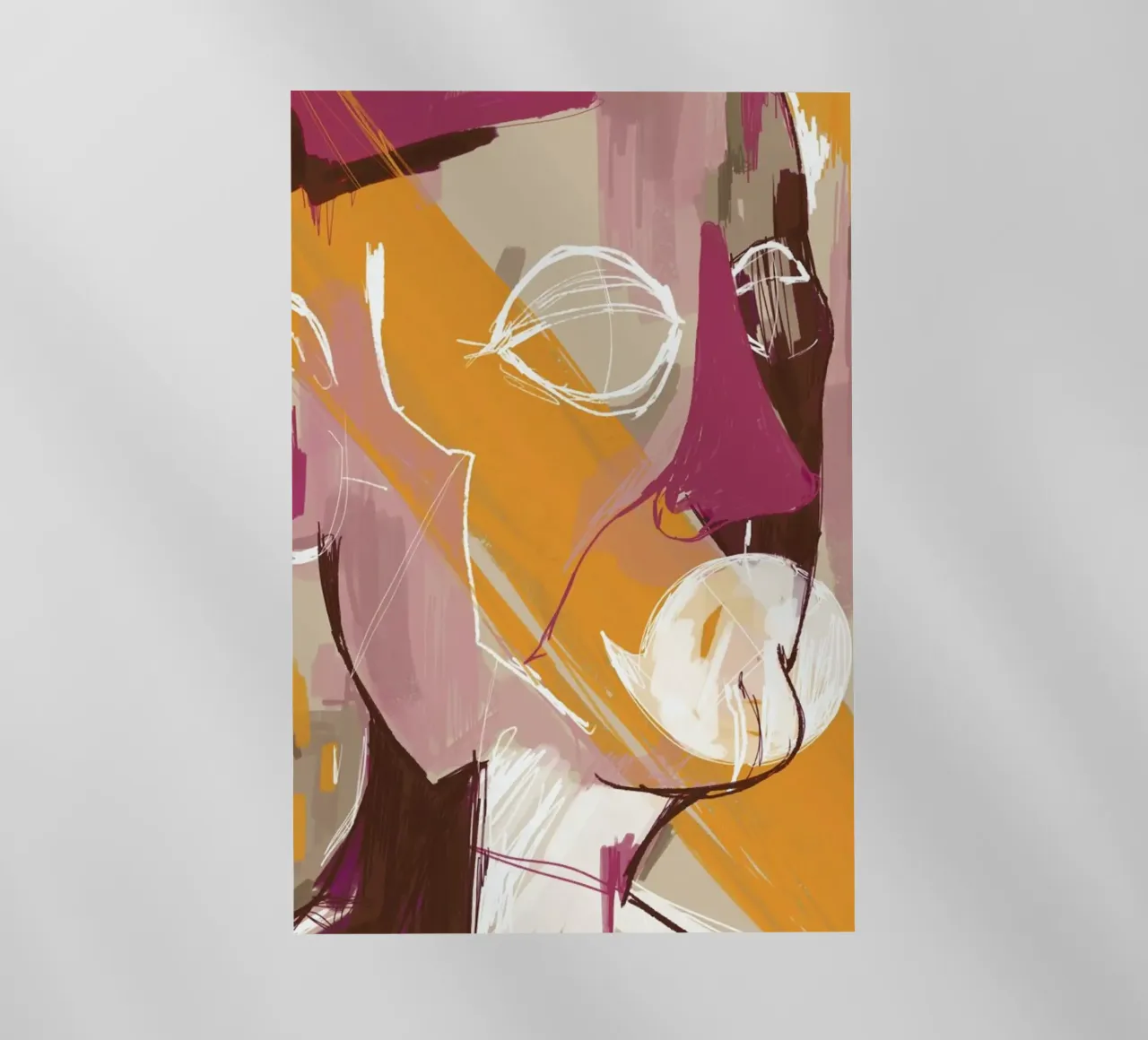 Abstract Portrait Conversation pellicola backlit da Doozal