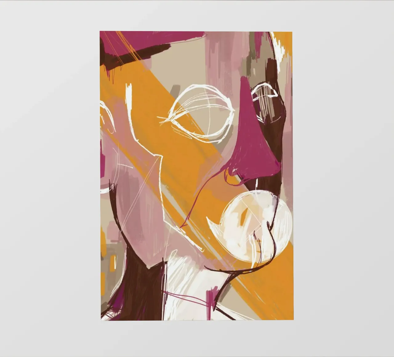 Abstract Portrait Conversation pellicola backlit da Doozal