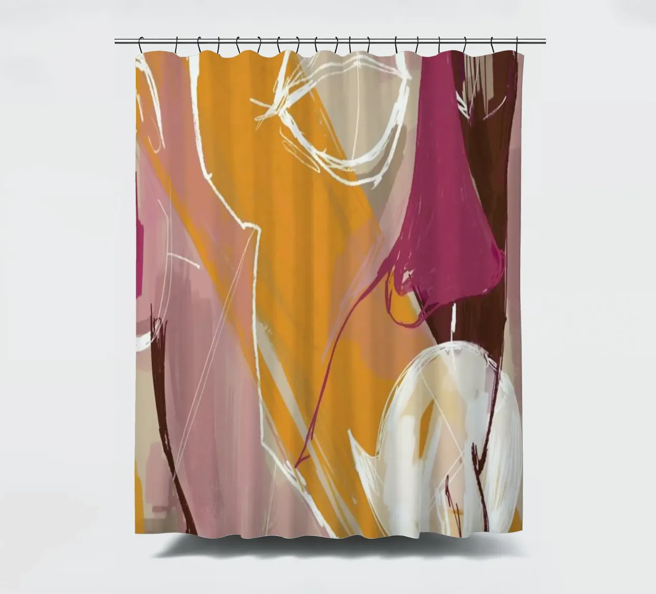Abstract Portrait Conversation tenda da doccia da Doozal