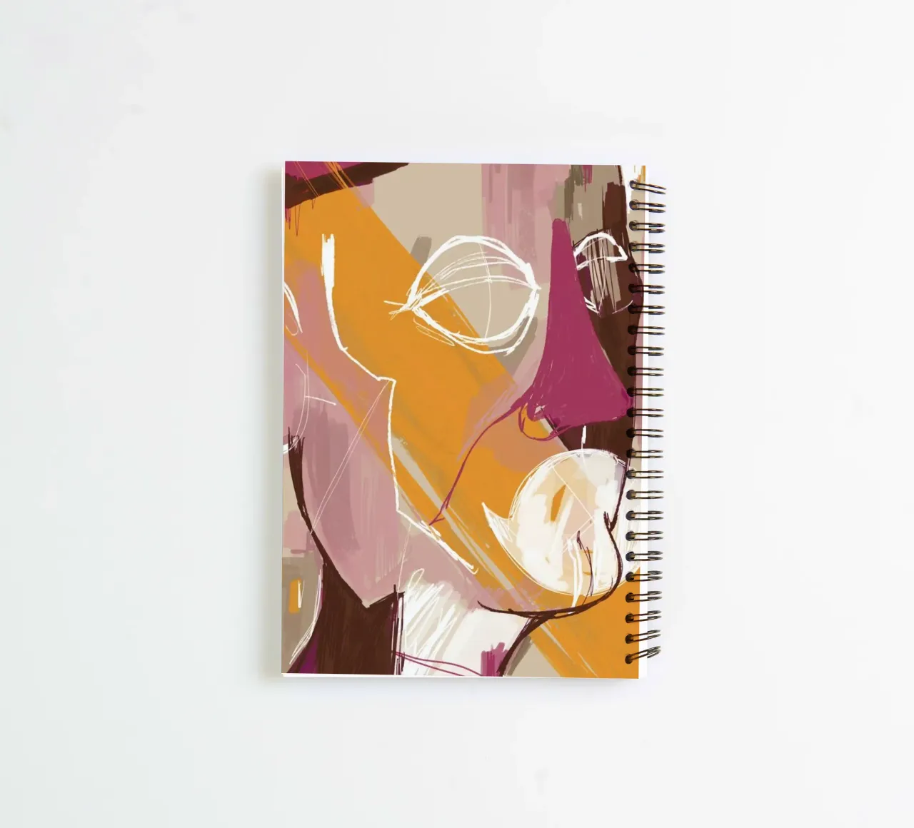 Abstract Portrait Conversation spiral notebook by Doozal