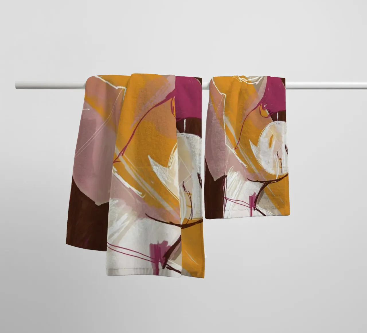 Abstract Portrait Conversation asciugamano da bagno da Doozal