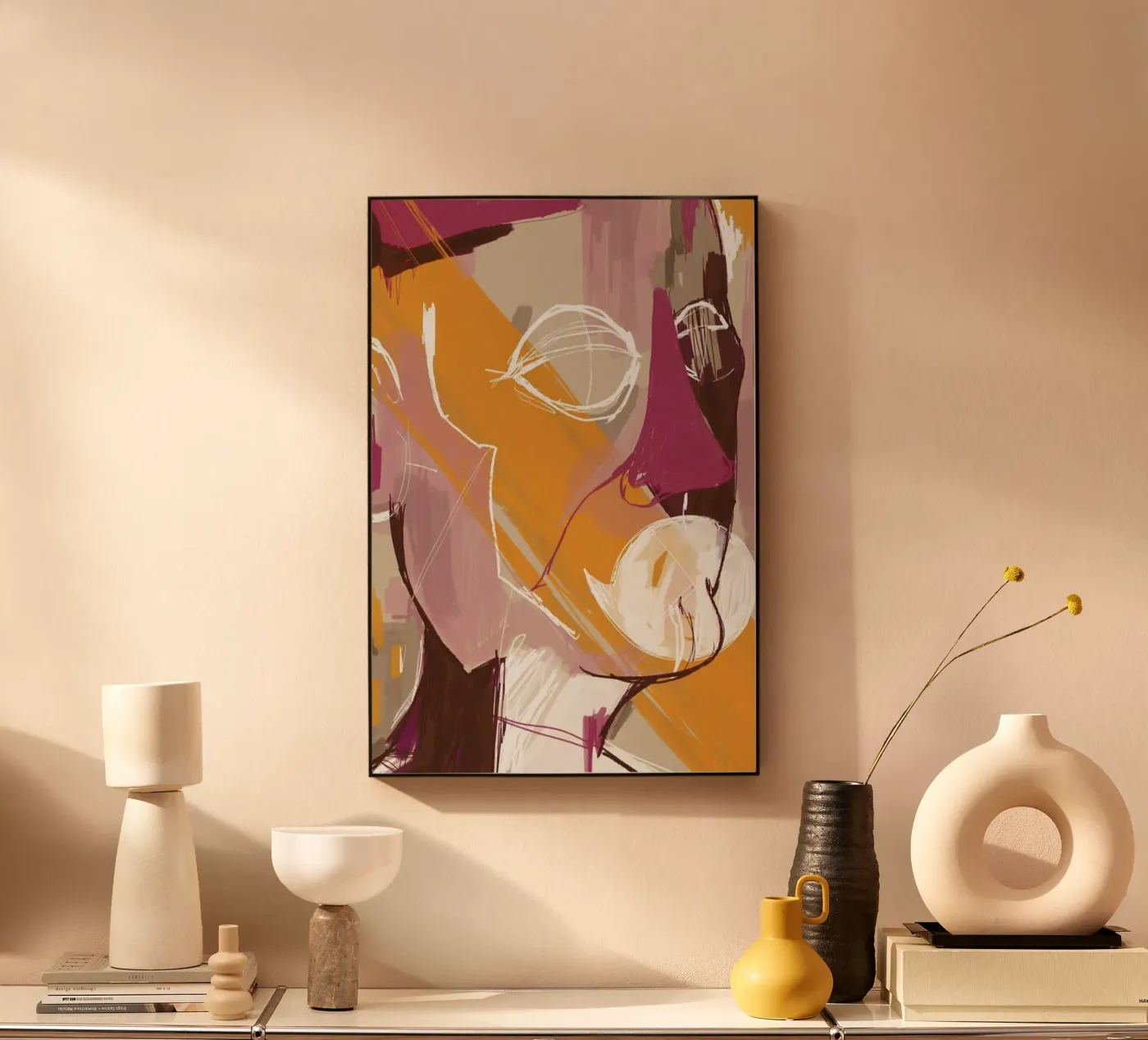 Abstract Portrait Conversation Acryl-Glas von Doozal