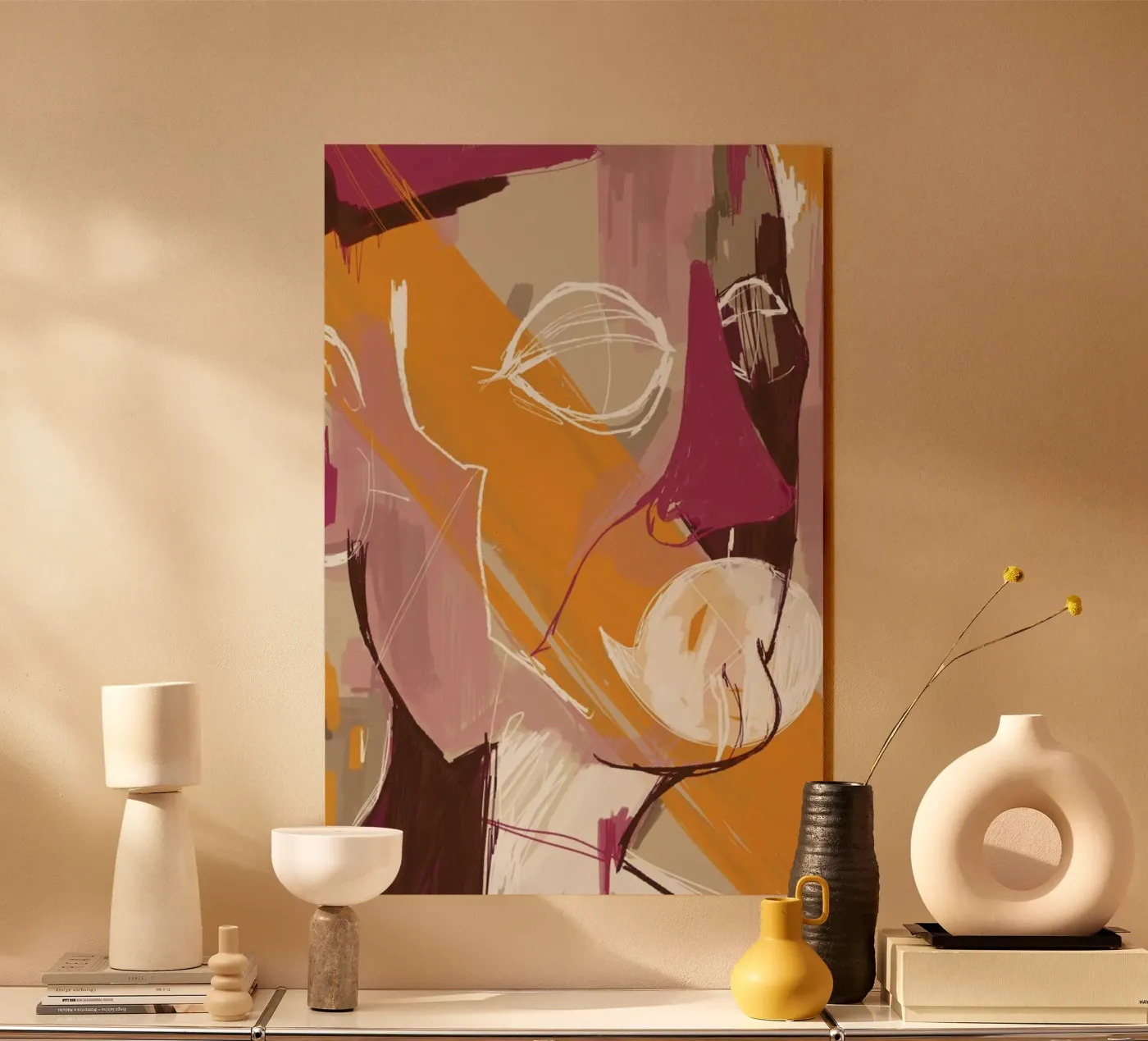Abstract Portrait Conversation Acryl-Glas von Doozal