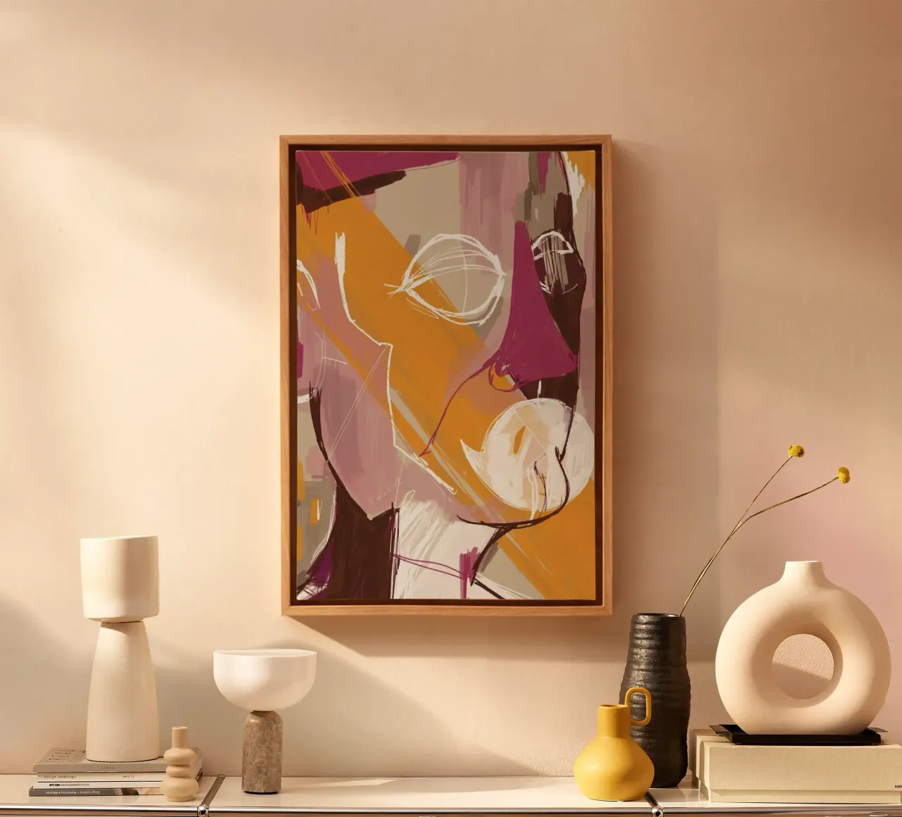 Abstract Portrait Conversation tela da Doozal