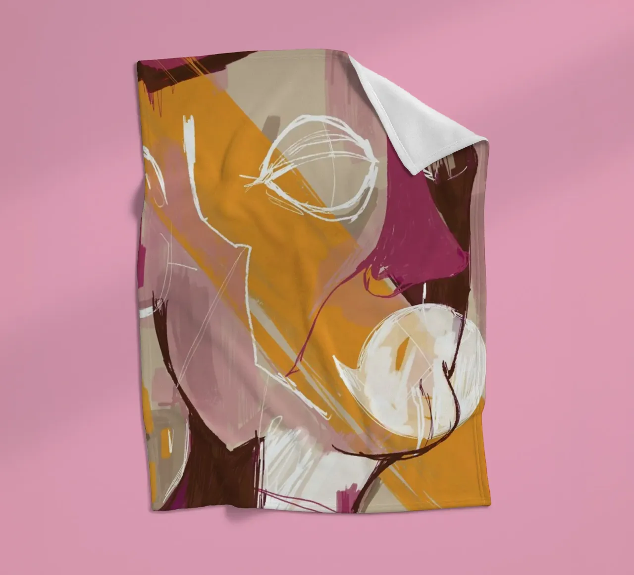 Abstract Portrait Conversation coperta in pile da Doozal
