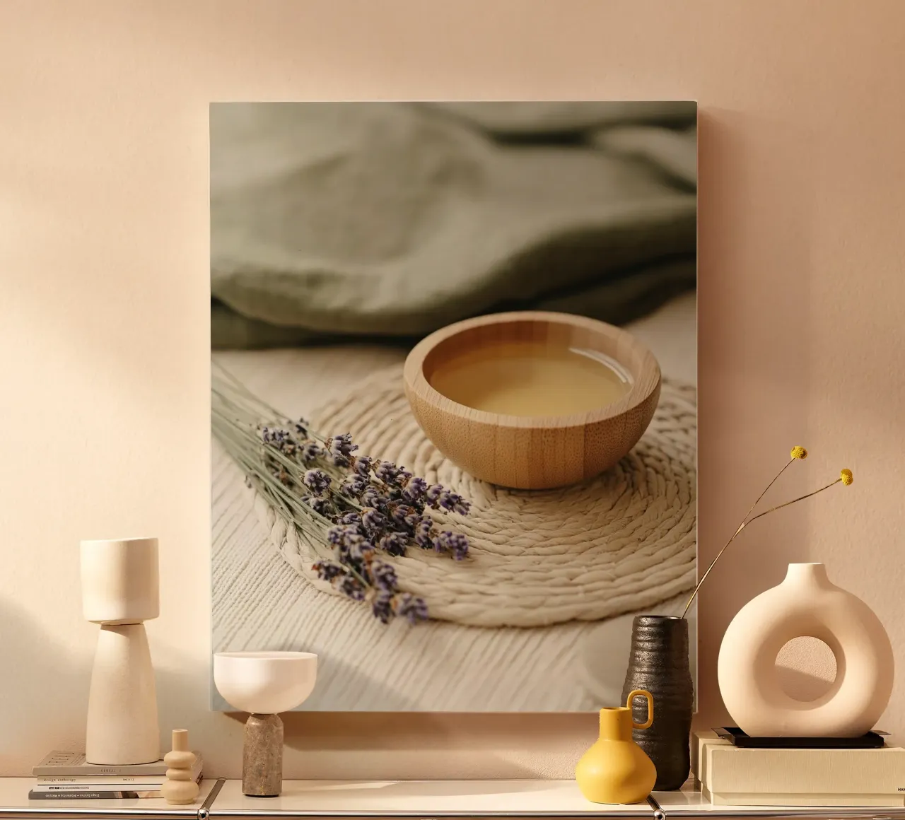 La sacra quiete tela con Cornice a cassetta da PhotoVibe Decor