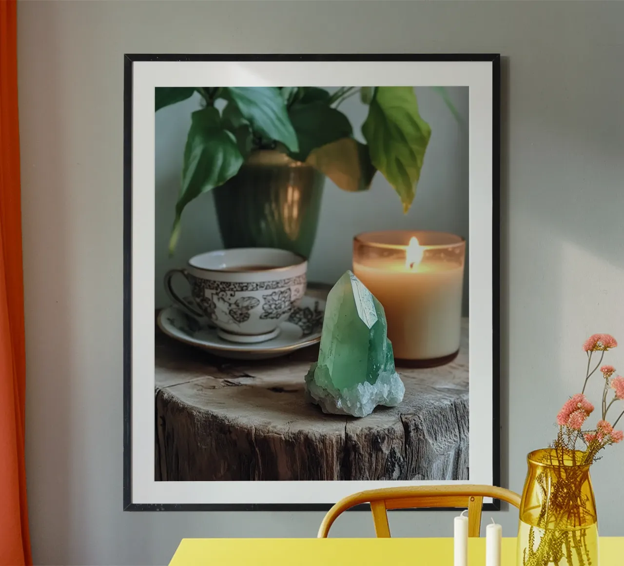 La sacra quiete poster con telaio in legno da PhotoVibe Decor