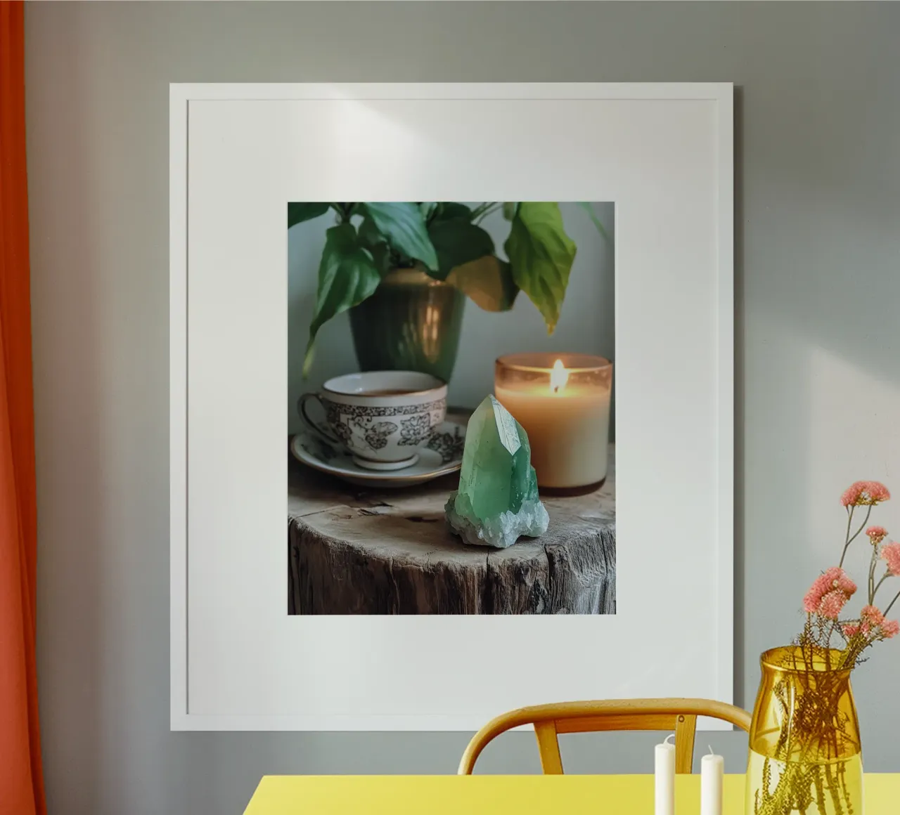 La sacra quiete poster con telaio in legno da PhotoVibe Decor