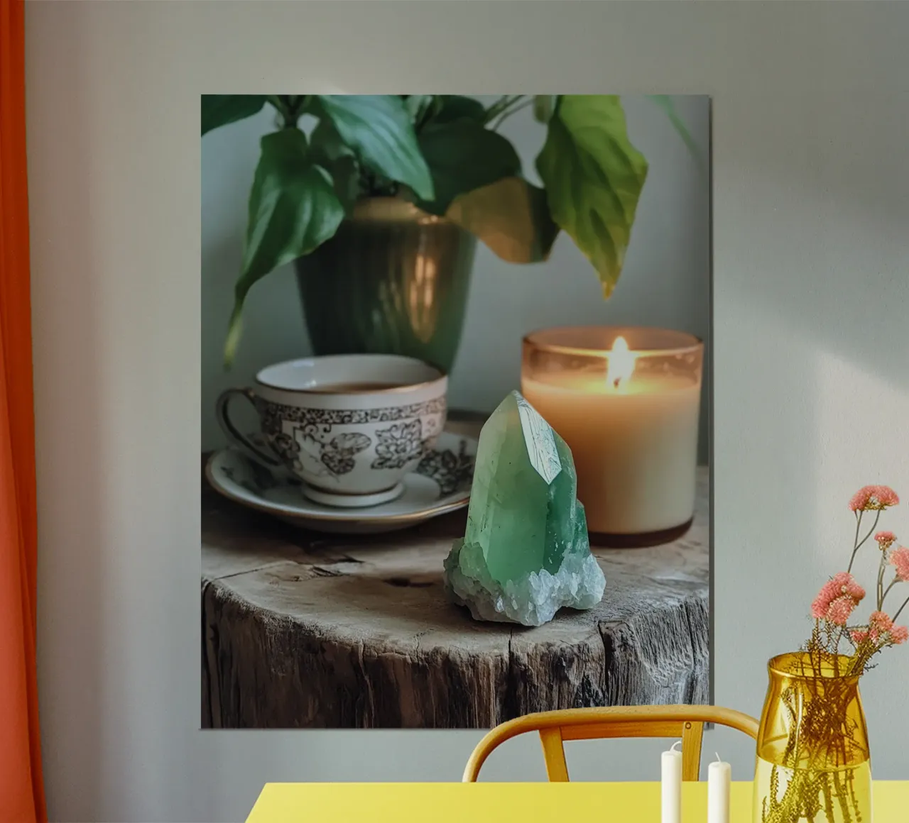 La sacra quiete poster con telaio in legno da PhotoVibe Decor