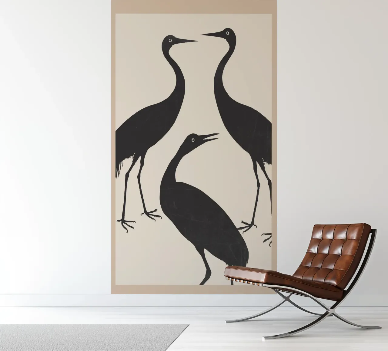 The Abstract Black Birds photo wallpaper by Nadjaa