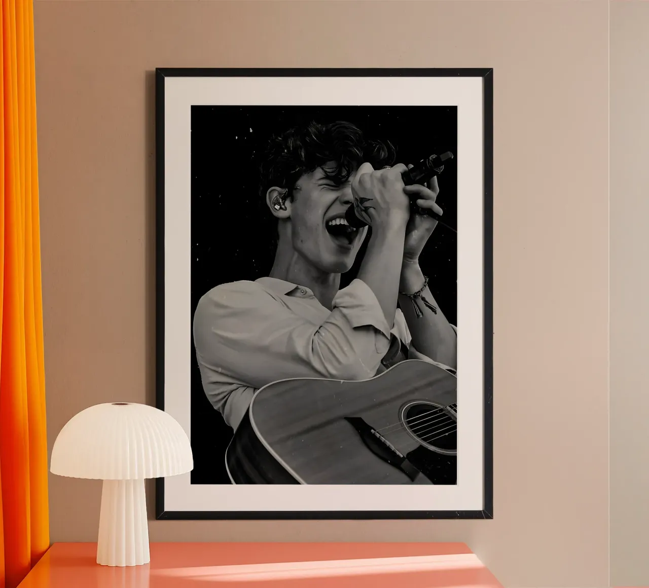 Shawn Mendes carta hahnemühle da Low poly art