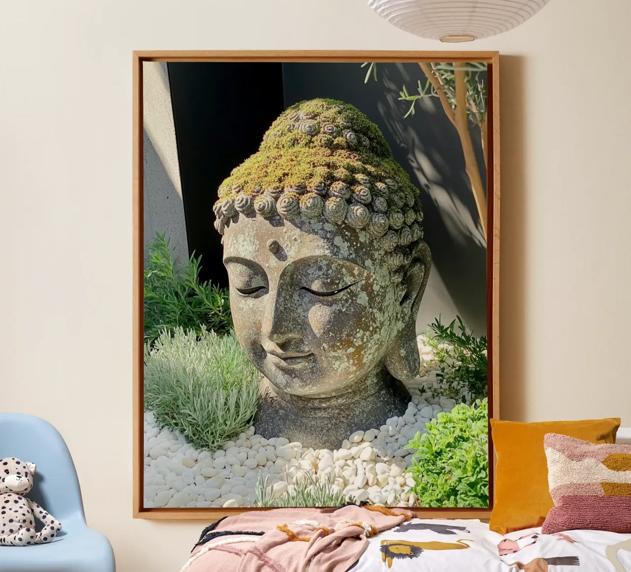 La sacra quiete tela con Cornice a cassetta da PhotoVibe Decor