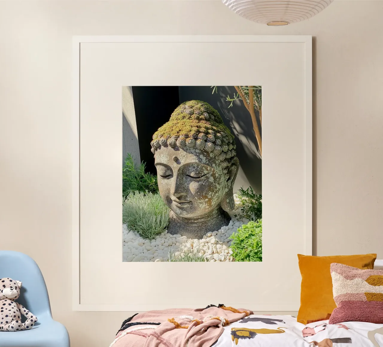 La sacra quiete poster con telaio in alluminio da PhotoVibe Decor