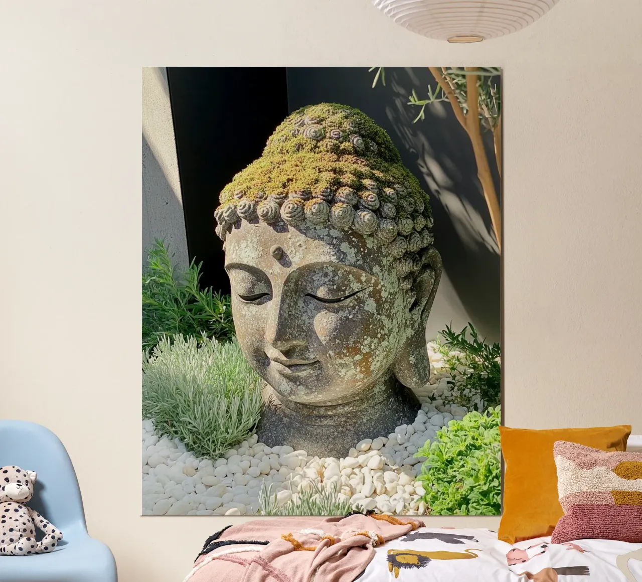 La sacra quiete poster con telaio in alluminio da PhotoVibe Decor