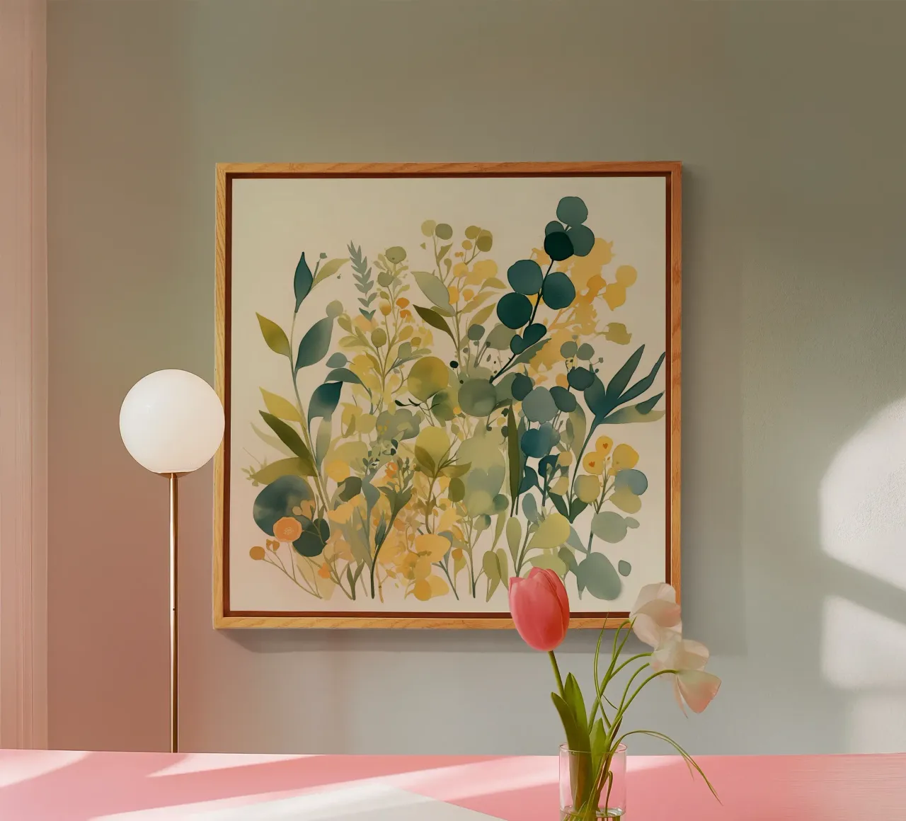 Boschetto d'oro plexiglass da Sophia Calder Studio