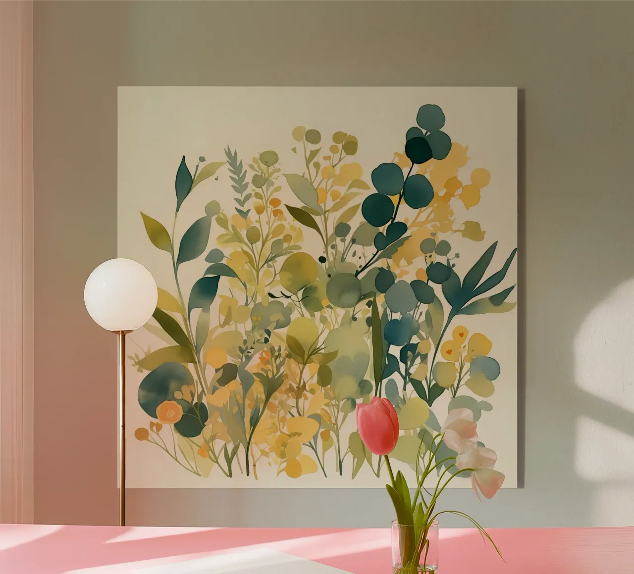 Boschetto d'oro plexiglass da Sophia Calder Studio