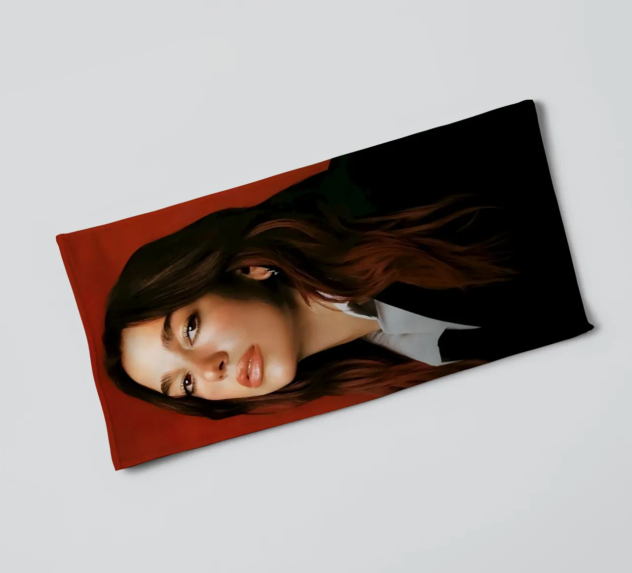 Dua Lipa toalla de baño de Low poly art