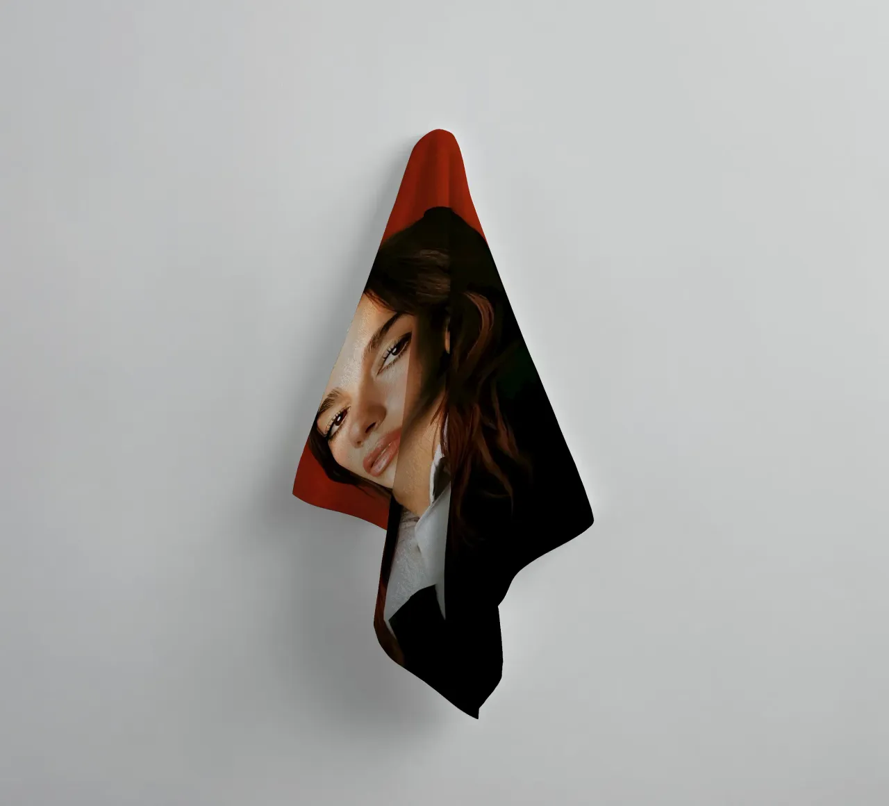 Dua Lipa toalla de baño de Low poly art