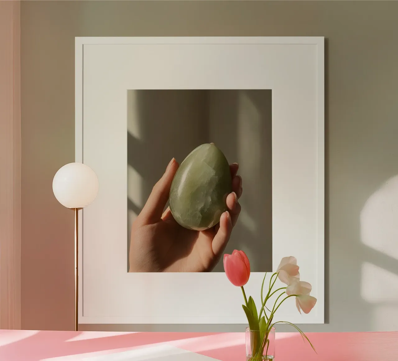 La sacra quiete poster con telaio in alluminio da PhotoVibe Decor