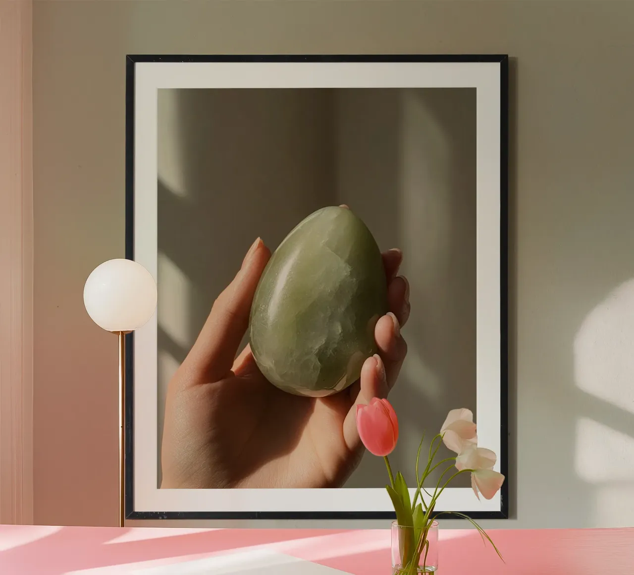 La sacra quiete poster con telaio in alluminio da PhotoVibe Decor