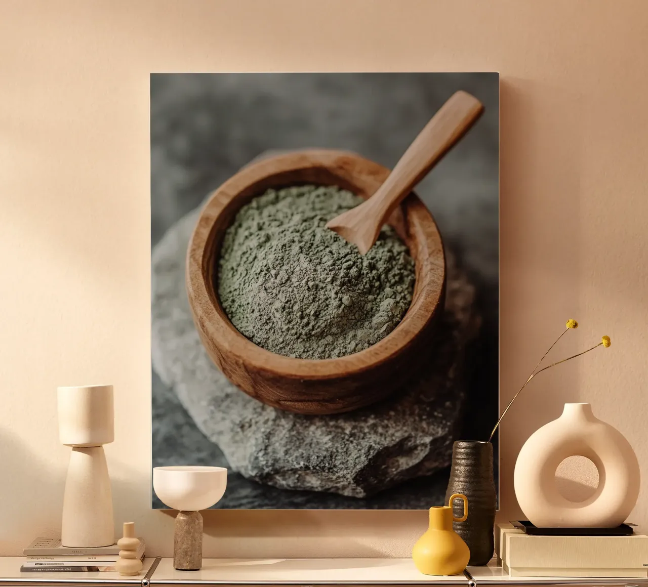 Sacred Stillness canvas with Floater frame by PhotoVibe Decor