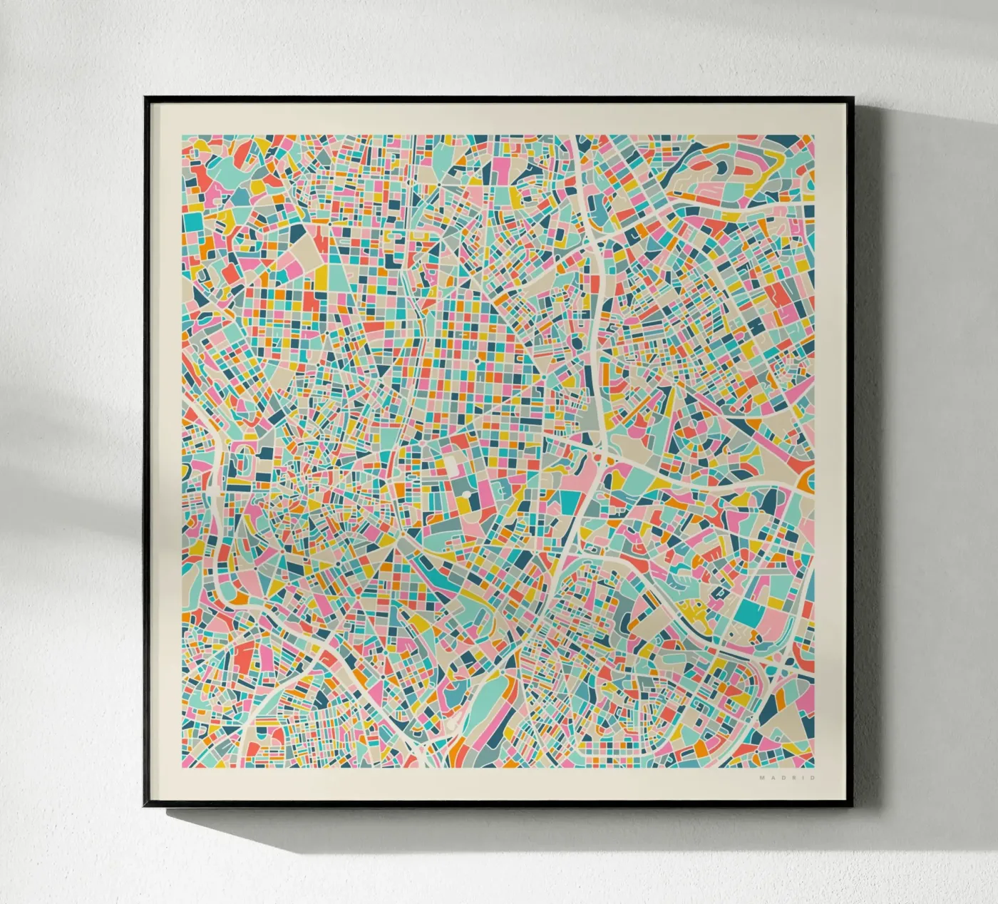 MADRID KARTE Acryl-Glas von Jazzberry Blue