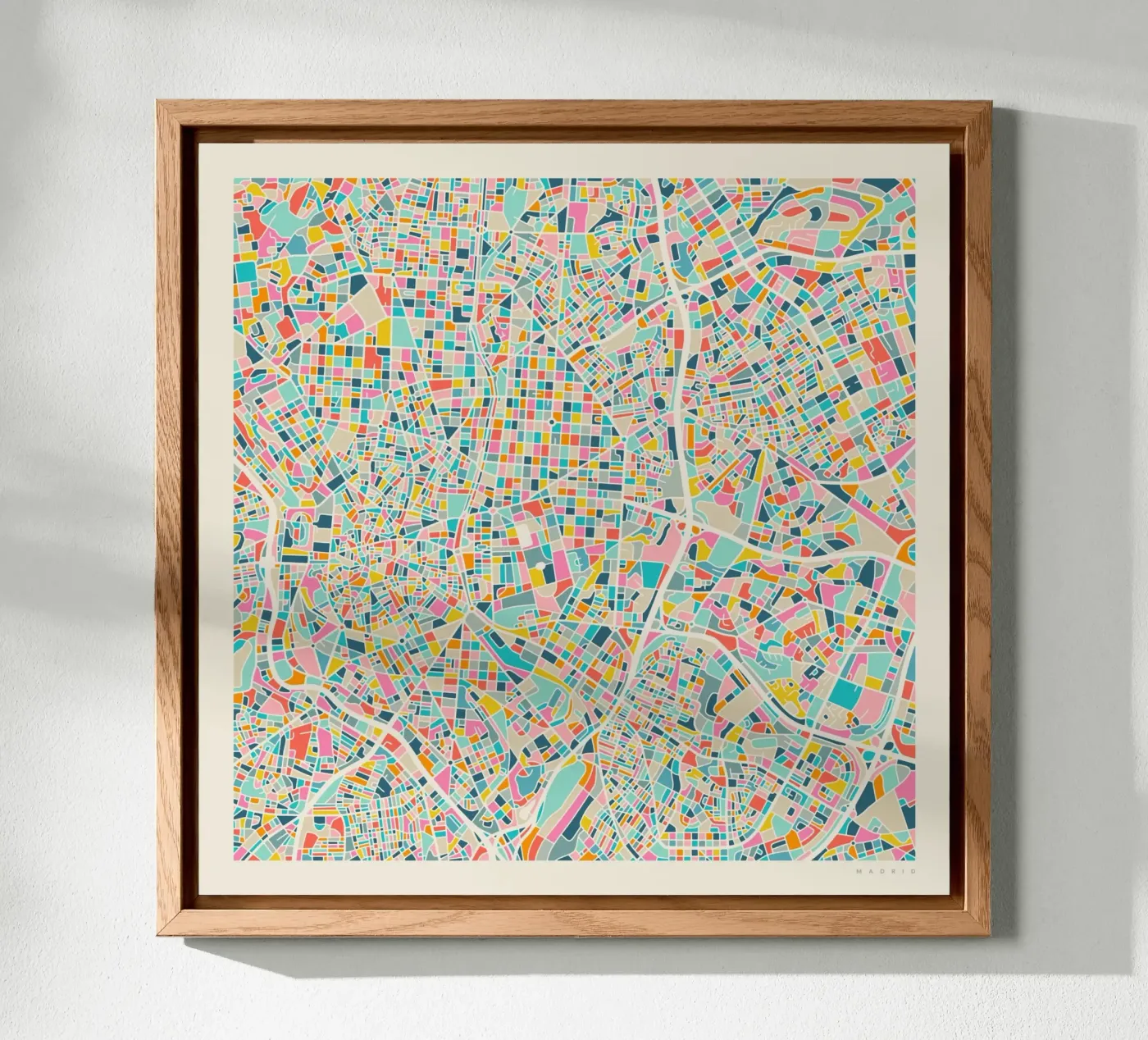 MADRID MAP forex plate by Jazzberry Blue