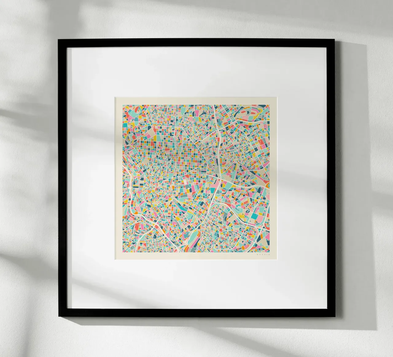MADRID MAP poster de Jazzberry Blue