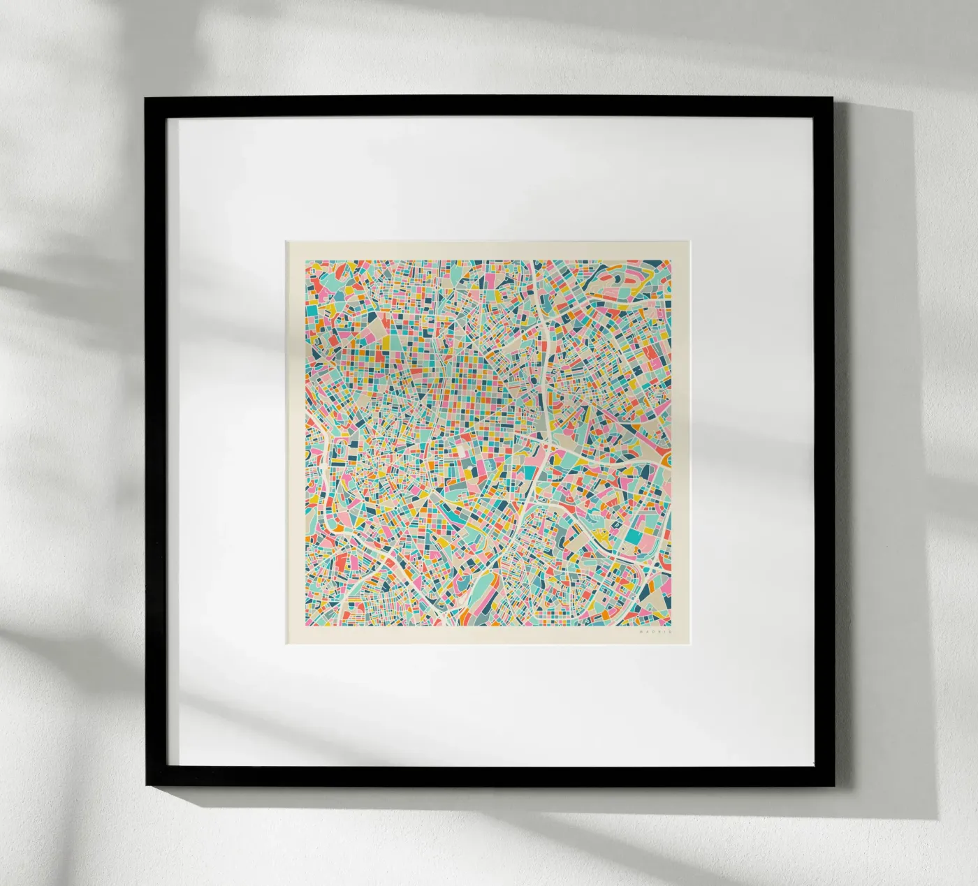 MAPPA DI MADRID poster da Jazzberry Blue