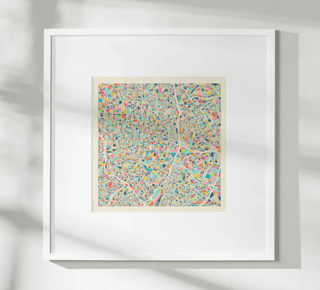 MADRID MAP poster de Jazzberry Blue
