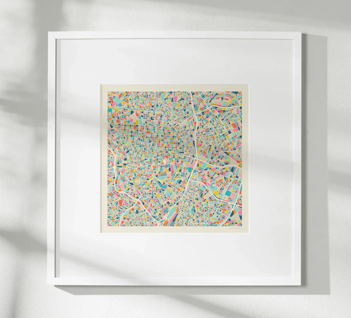 MADRID MAP poster da Jazzberry Blue