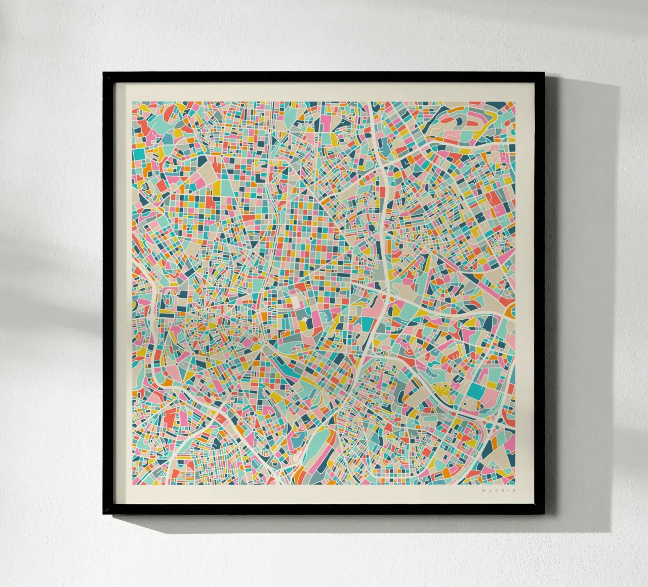 MADRID MAP poster de Jazzberry Blue
