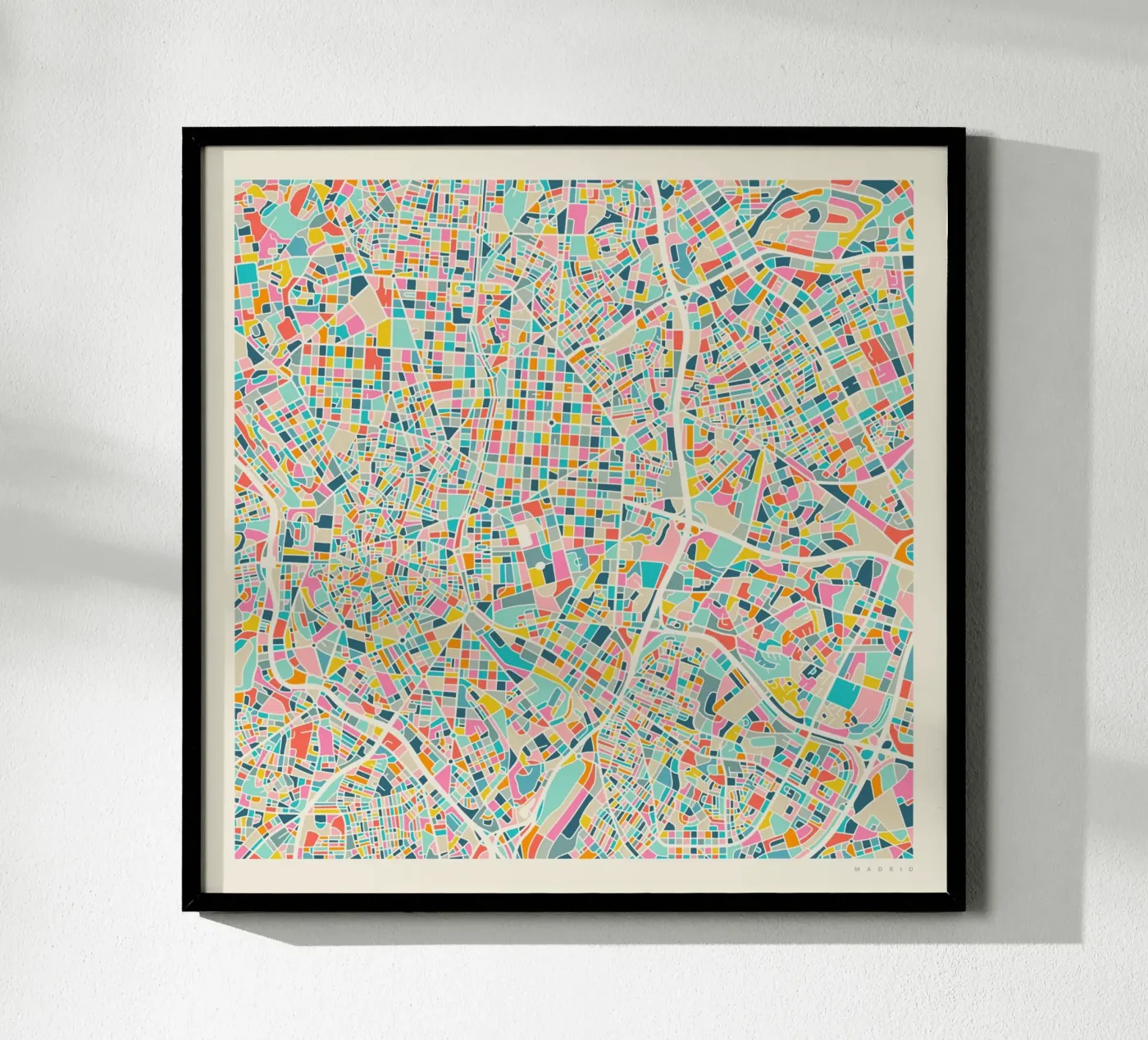 MADRID MAP poster da Jazzberry Blue