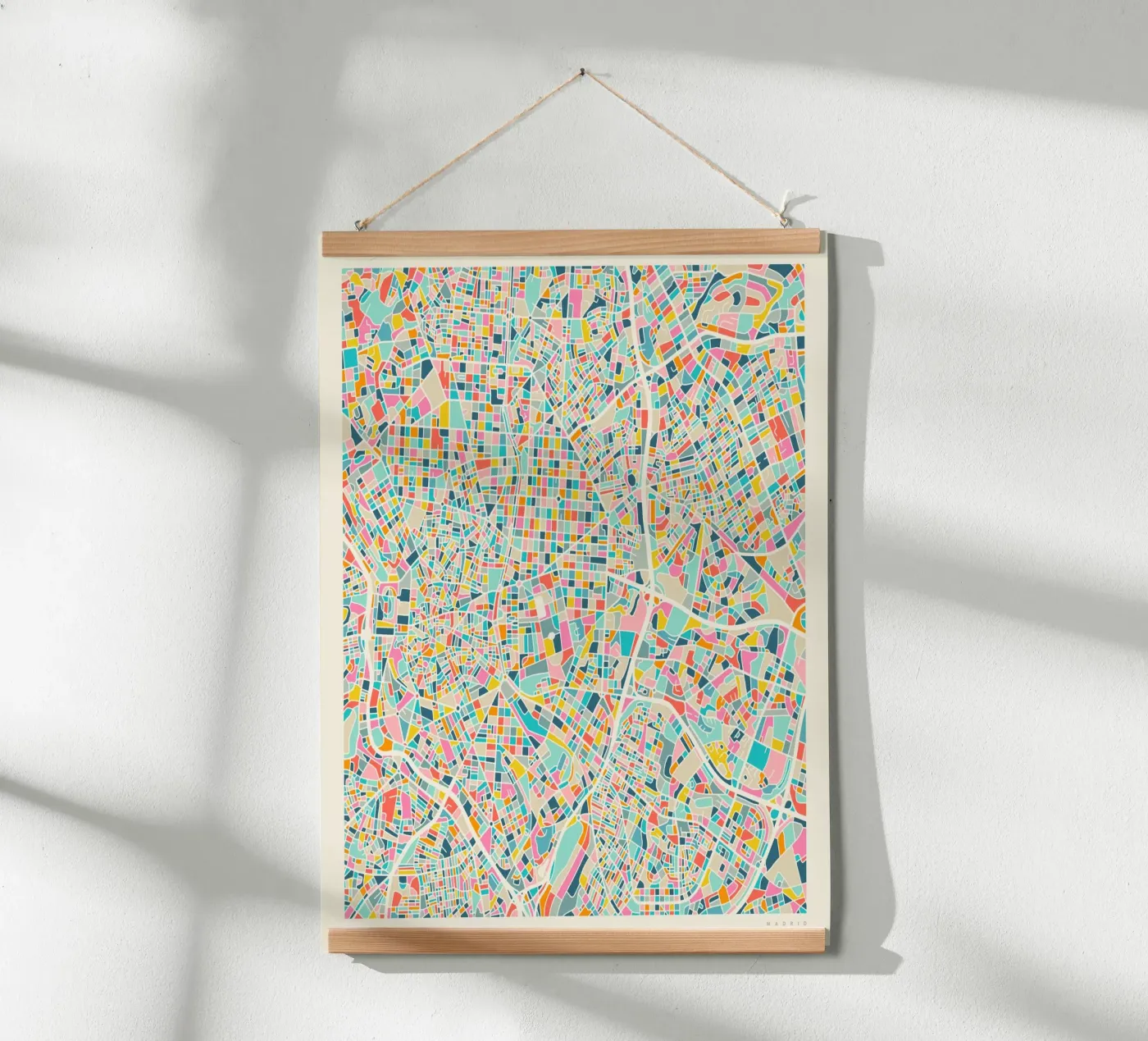 MADRID MAP poster da Jazzberry Blue