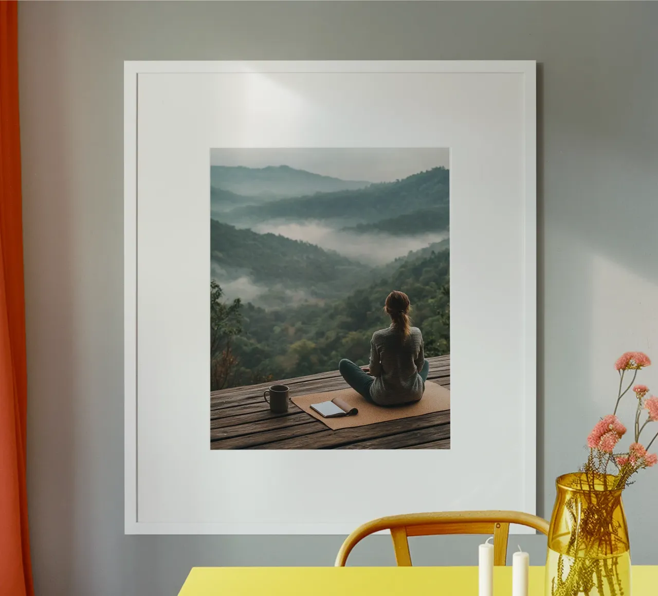 La sacra quiete poster con telaio in plastica da PhotoVibe Decor