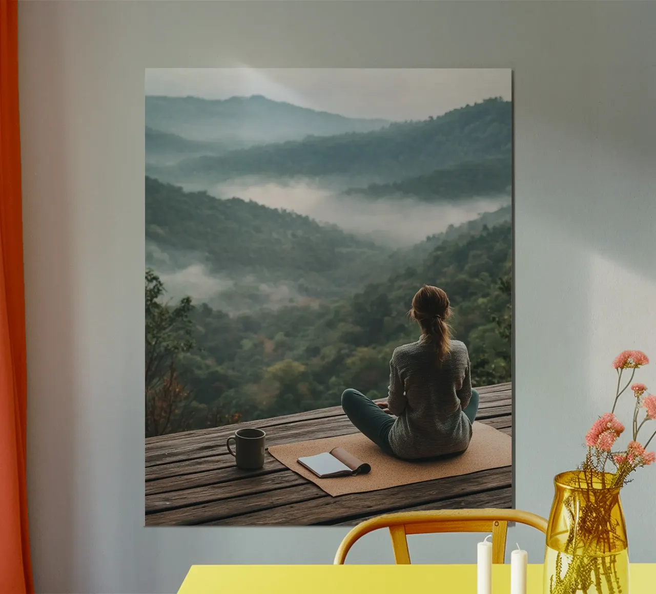 La sacra quiete poster con telaio in plastica da PhotoVibe Decor