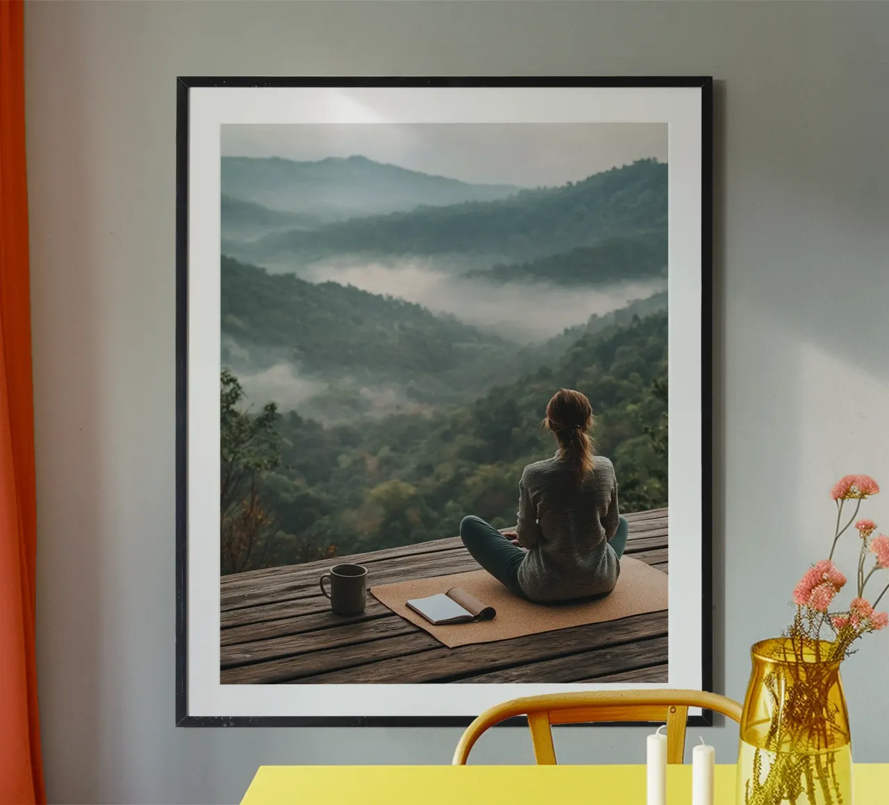 La sacra quiete poster con telaio in plastica da PhotoVibe Decor