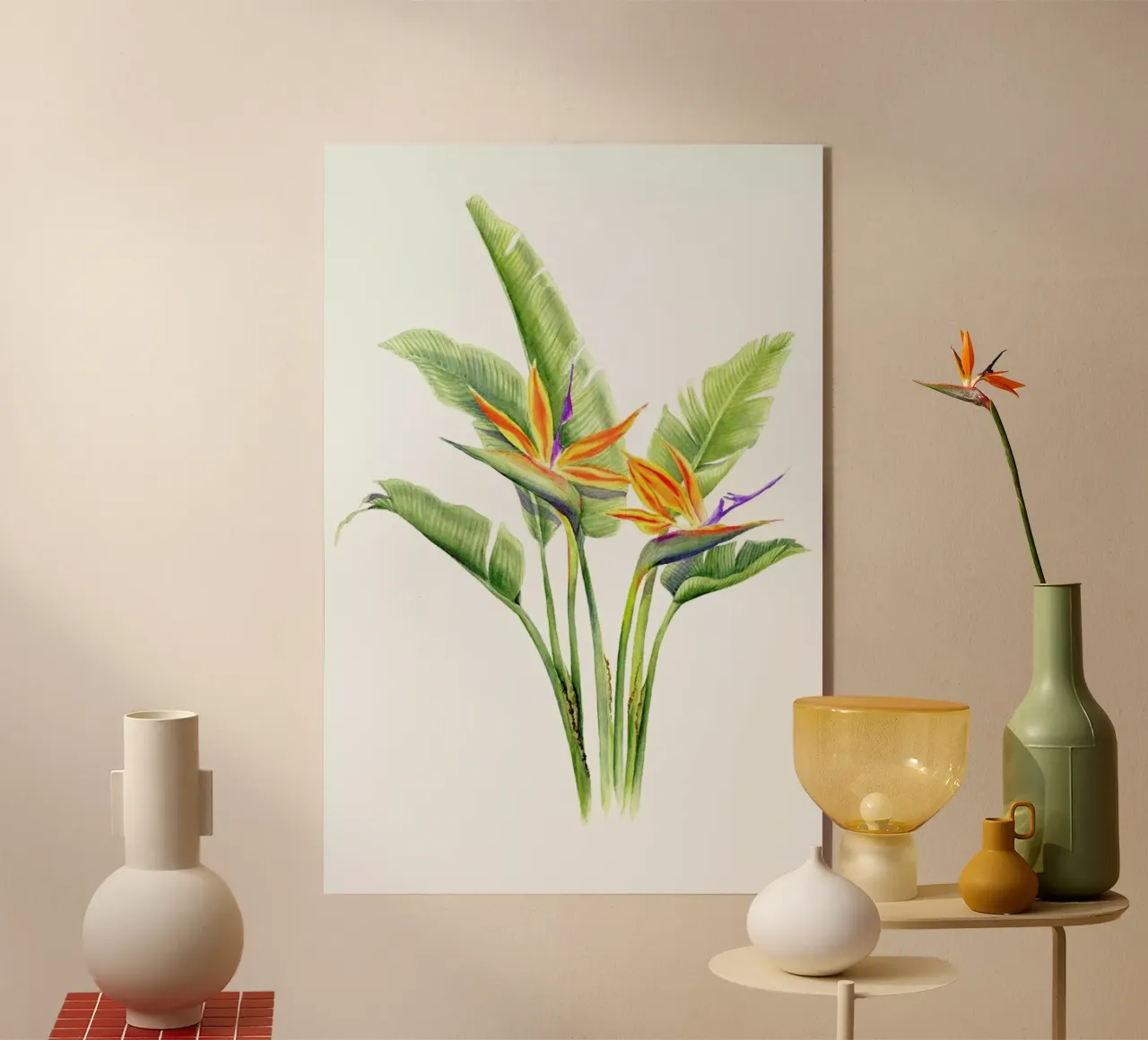 Strelitzienstrauß plexiglass da youdesignme