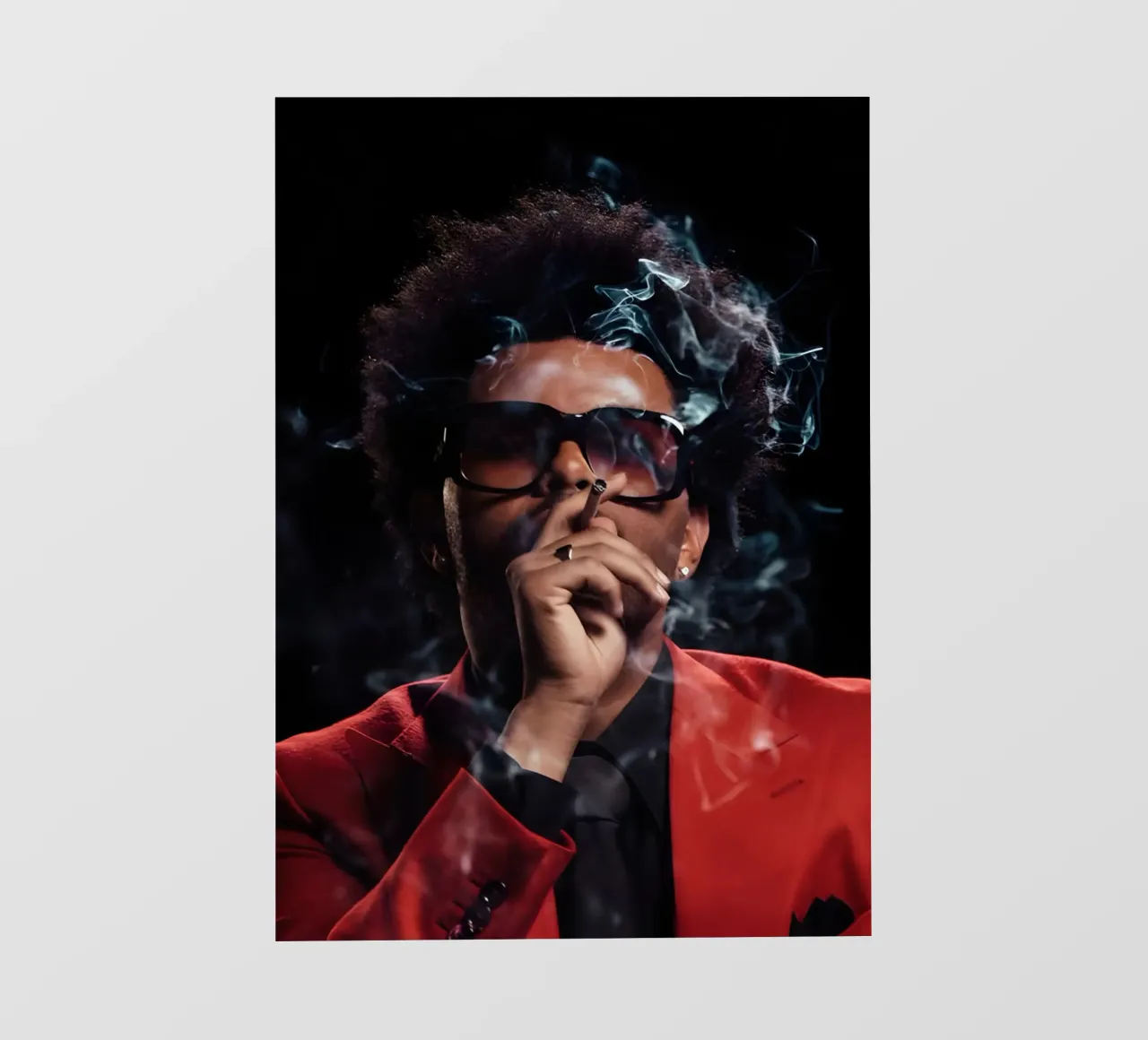 The Weeknd pellicola backlit da Low poly art
